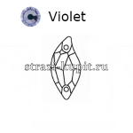 Волна - Китай - Violet - 9*20 мм