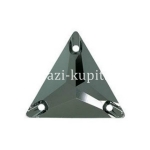 Треугольник - Китай - Jet Hematite - 22*22 мм
